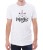 Biały T-shirt dla niego z kotem jednorożcem