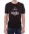 Czarny T-shirt dla niego z kotem udającym jednorożca