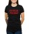 Czarny T-shirt damski z hasłem do boju Polska.