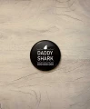 Button daddy shark - śr. 38 mm, czarny