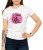 Biały T-shirt dla niej z napisem "powiedziałam NIE" po angielsku.