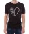 Czarny T-shirt dla niego z napisem I love you mom.