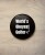 Button world's okeyest golfer - śr. 58 mm, czarny