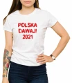 Damski biały T-shirt dla kibicki.