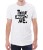 Biały T-shirt dla niego z napisem myśl tylko o mnie
