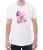 Czarny T-shirt męski dla niego z nadrukiem zakochanych ptaków