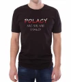 Czarny męski T-shirt dla kibica w razie porażki ukochanej drużyny.