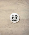 Button to be a mommy - śr. 38 mm, biały
