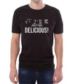 Czarna męska koszulka T-shirt ze wzorem matematycznym
