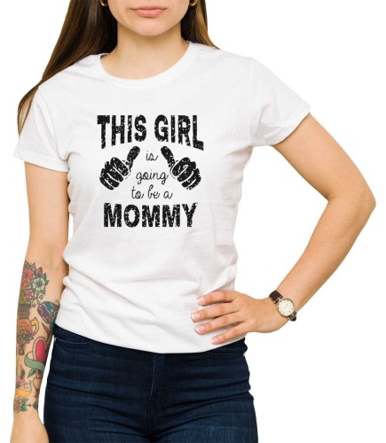 Koszulka to be a mommy - biała