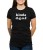 Czarny T-shirt damski ze skrótem don't give a f*ck