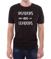 Czarny męski T-shirt dla moli książkowych