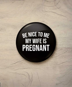 Button wife is pregnant