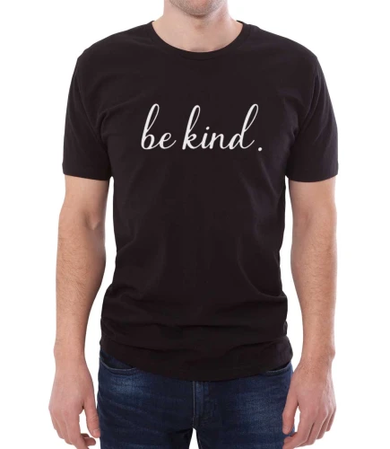 Czarna koszulka męska be kind