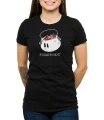 Czarny damski T-shirt z kociołkiem słodyczy