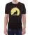 Czarny męski T-shirt z księżycem i lisem