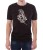 Czarny męski T-shirt z rycerzem w zbroi