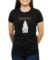 Czarny T-shirt dla niej z nietoperzem
