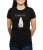 Czarny T-shirt dla niej z nietoperzem