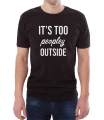 Czarny T-shirt dla introwertyka
