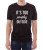 Czarny T-shirt dla introwertyka