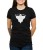 Czarny T-shirt damski z nietoperzem wampirem