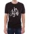 Czarny T-shirt męski z nadrukiem I love Jesus