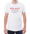 Biała męska koszulka Polacy nic się nie stało.