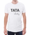 Biały T-shirt z nadrukiem dla wyjątkowego taty.