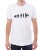 Biały męski T-shirt rozwój motocyklisty