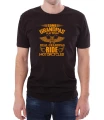 Czarna koszulka dla dziadka motocyklisty