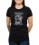 Czarny T-shirt damski z hasłem freedom or death