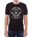 Czarny męski T-shirt no clubs, no rules, just ride