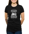 Czarny damski T-shirt możesz kupić motocykle