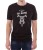 Czarny T-shirt męski na motocykl z nadrukiem Go hard or go home