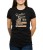 Czarny T-shirt dla kobiety ze skuterem