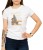 Biały damski T-shirt do jazdy skuterem