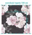 Wielkość wzoru na tapecie kwiaty róży