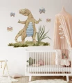 Naklejka na ścianę z najpopularniejszym dinozaurem tyranozaur rex