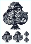 Tatuaże tymczasowe vintage chicano