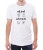 Biały męski T-shirt eat fruit not friends