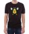 Czarny męski T-shirt z nadrukiem awokado
