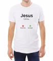 Biały męski T-shirt Jesus calling