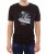 Czarny męski T-shirt z grającym szkieletem