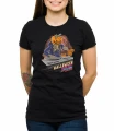 Czarny T-shirt dla niej z dynią djem na Halloween