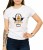 Biały damski T-shirt z halloweenową dynią