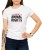 Biały T-shirt damski z hasłem - I support animal rights