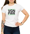 Biała damska koszulka VGN PWR