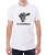 Biały męski T-shirt z z obrazkiem psa i krowy, który udowadnia, że wszystkie zwierzęta są takie same