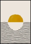 Plakat żółte koło